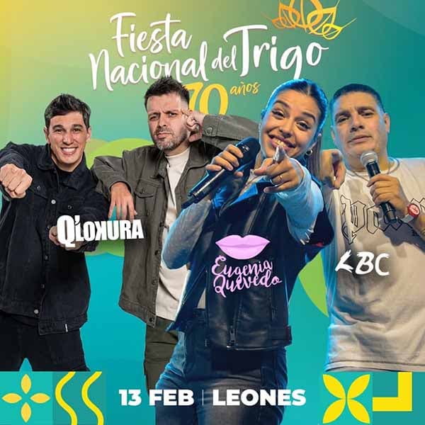 Flyer de Fiesta Nacional del Trigo