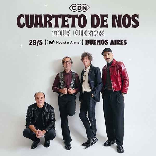 Flyer de Cuarteto de Nos