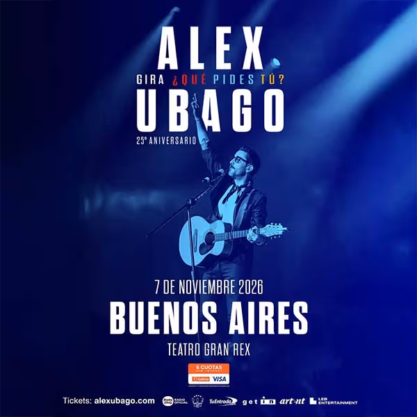 Flyer de Alex Ubago