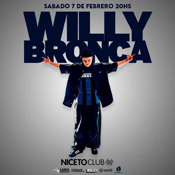 Flyer de Willy Bronca
