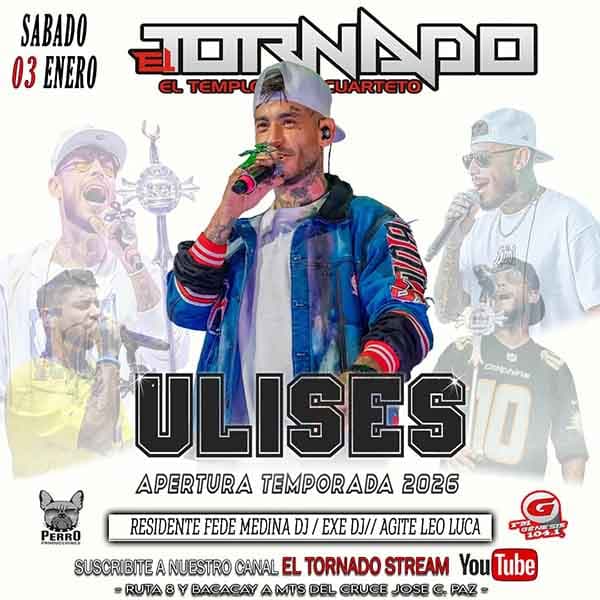 Flyer de Ulises Bueno