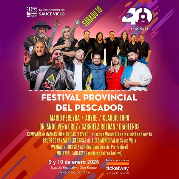Flyer de Festival Provincial del Pescador