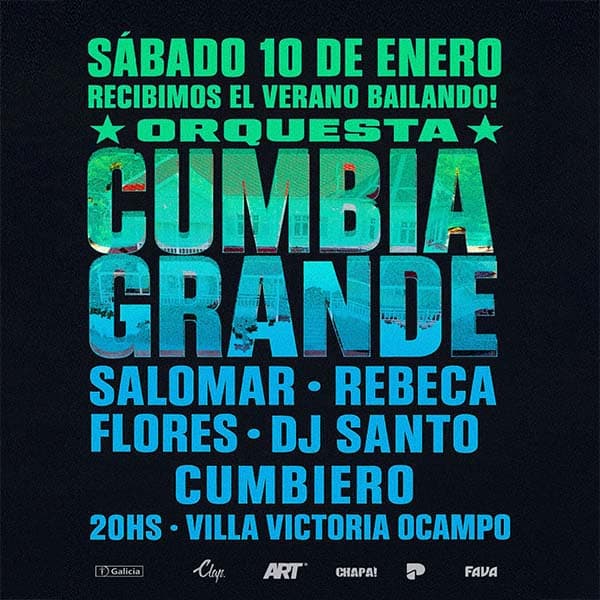 Flyer de Orquesta Cumbia Grande