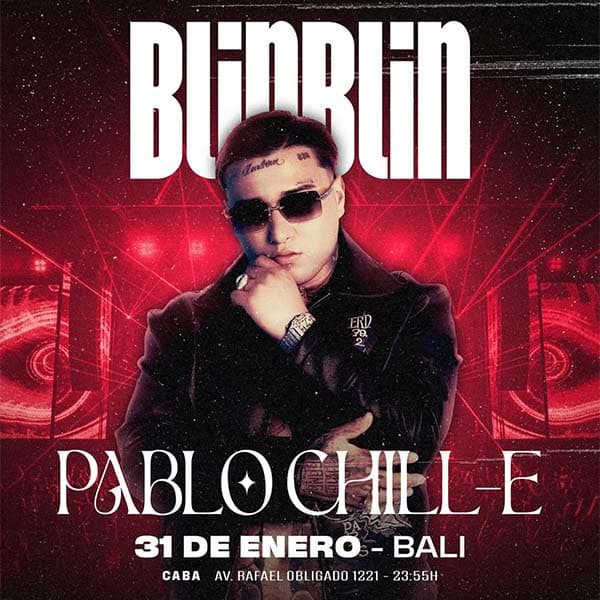 Flyer de Pablo Chill-E