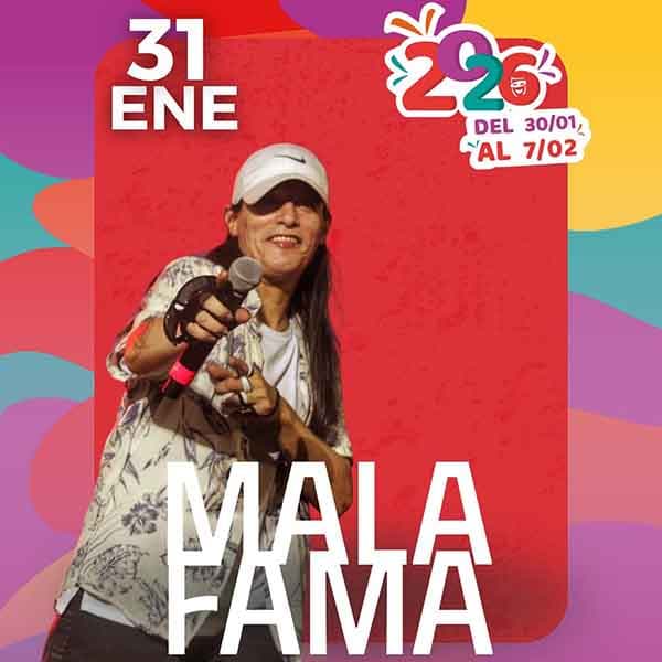 Flyer de Fiesta Nacional Carnaval de la Amistad