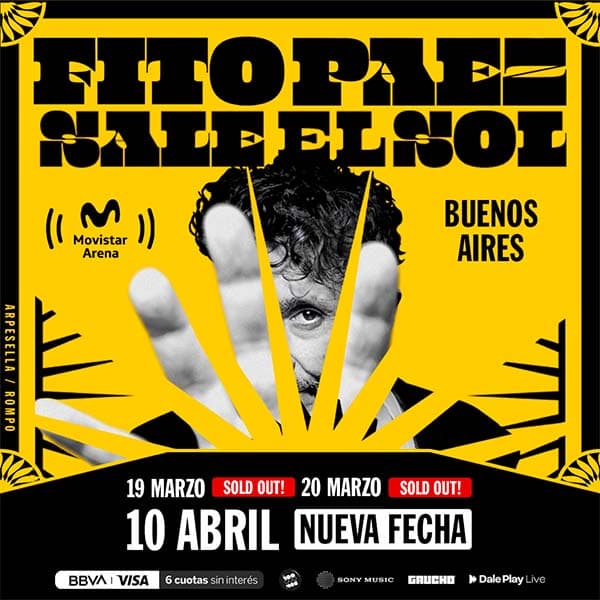 Flyer de Fito Paez
