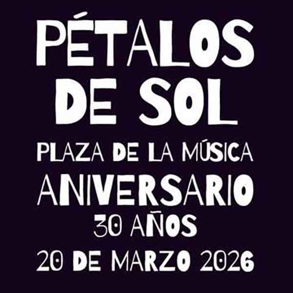 Flyer de Aniversario Pétalos de Sol