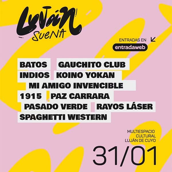 Flyer de Luján Suena
