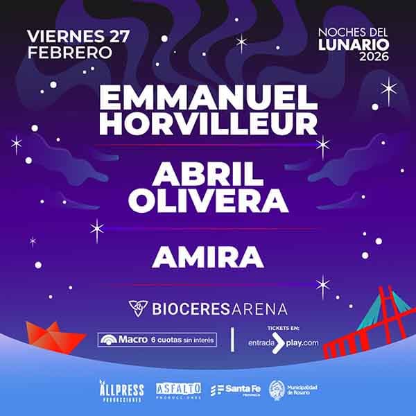 Flyer de Emmanuel Horvilleur, Abril Olivera, Amira