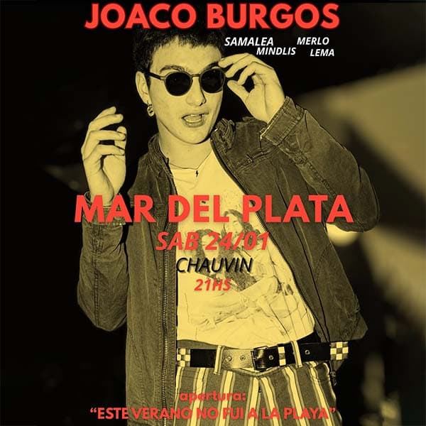 Flyer de Joaco Burgos