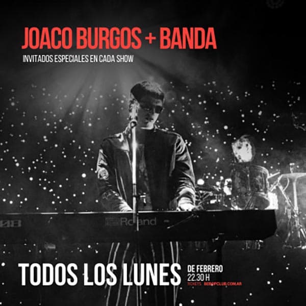Flyer de Joaco Burgos