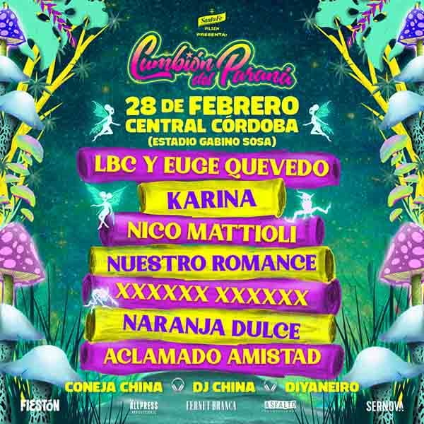 Flyer de Cumbión del Paraná