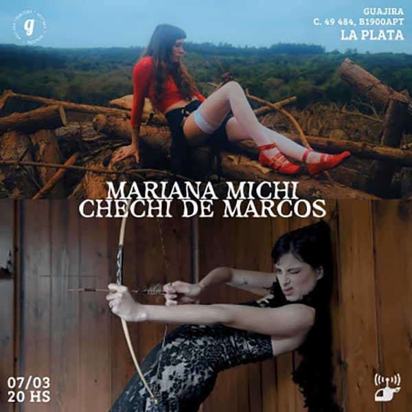Flyer de Mariana Michi, Chechi De Marcos