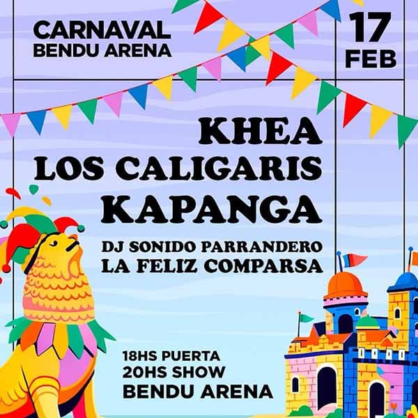 Flyer de Carnaval Bendu Arena