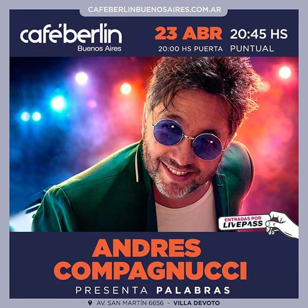 Flyer de Andrés Compagnucci