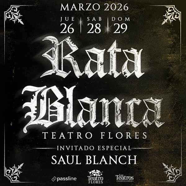Flyer de Rata Blanca