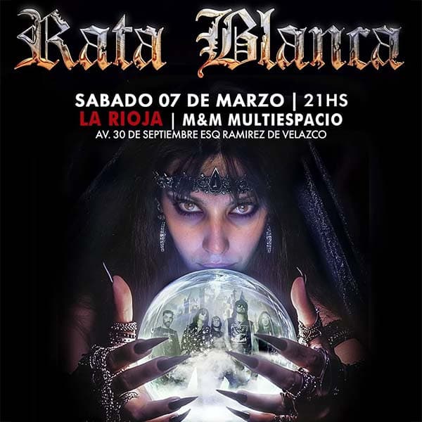 Flyer de Rata Blanca
