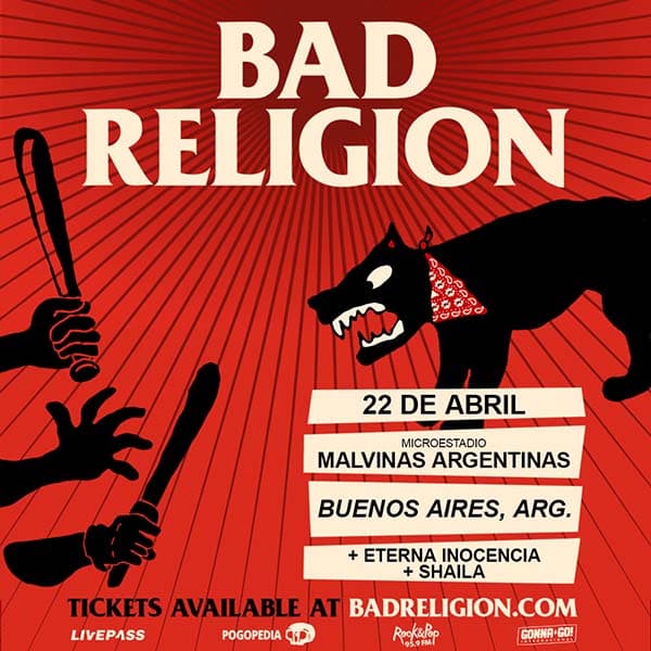 Flyer de Bad Religion