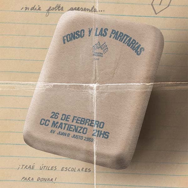 Flyer de Fonso y Las Paritarias
