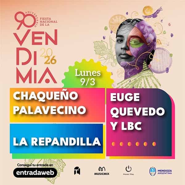 Flyer de Fiesta Nacional de la Vendimia