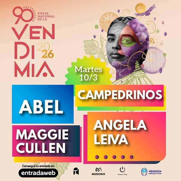 Flyer de Fiesta Nacional de la Vendimia