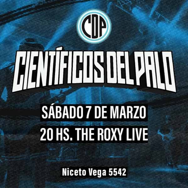 Flyer de Científicos del Palo
