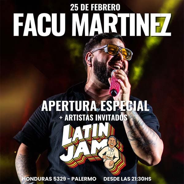 Flyer de Facu Martinez