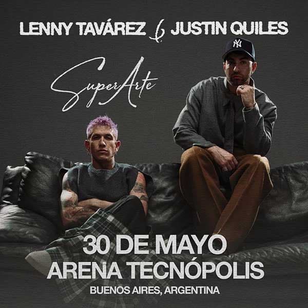 Flyer de Lenny Tavárez, Justin Quiles