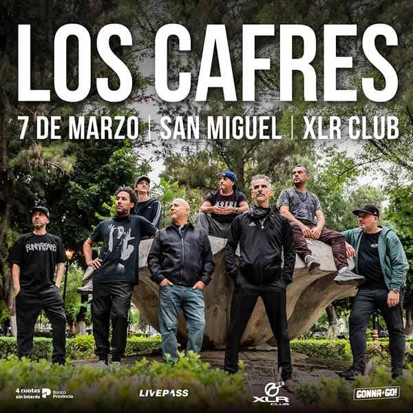 Flyer de Los Cafres