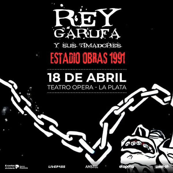 Flyer de Rey Garufa y sus Timadores
