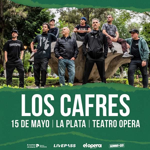 Flyer de Los Cafres