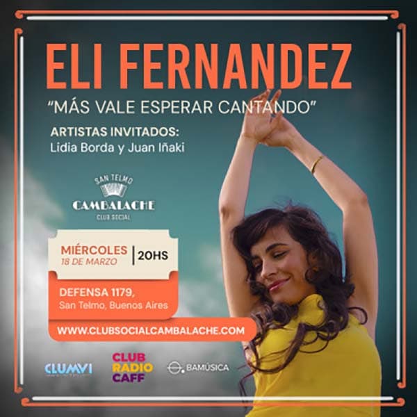 Flyer de Eli Fernández