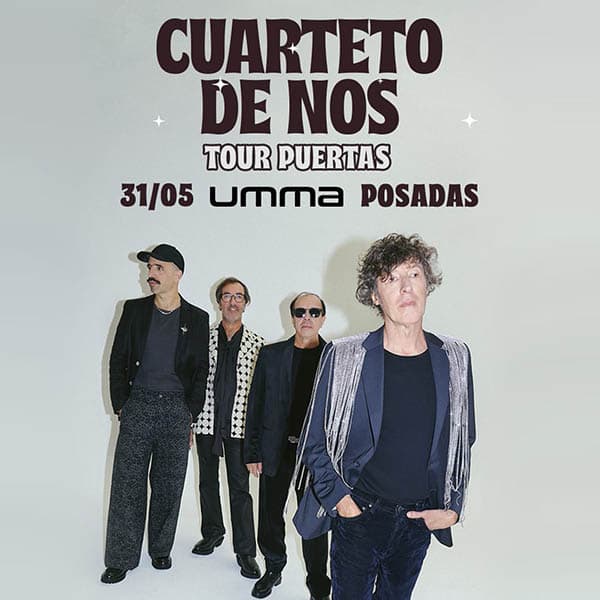 Flyer de Cuarteto de Nos