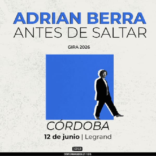 Flyer de Adrián Berra