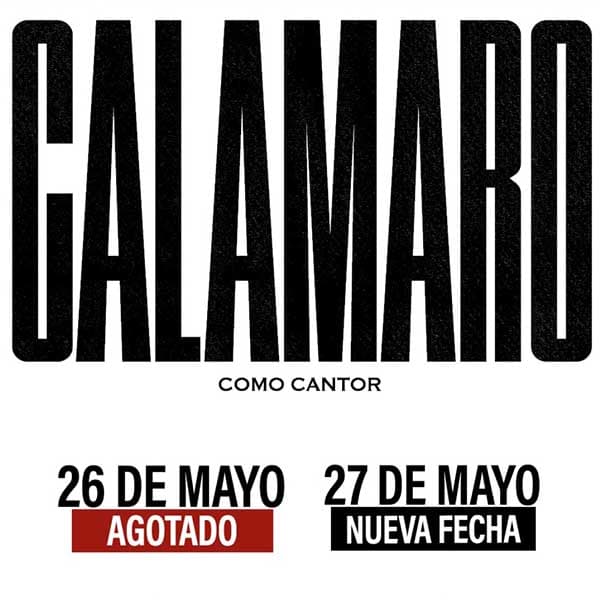 Flyer de Andrés Calamaro