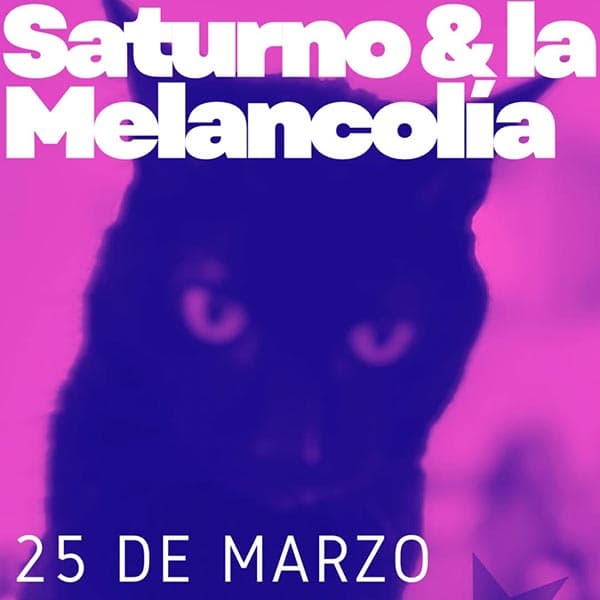 Flyer de Saturno y la Melancolía
