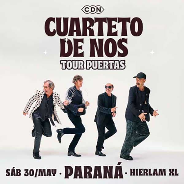 Flyer de Cuarteto de Nos