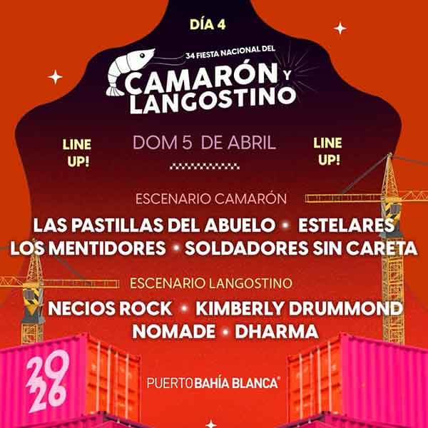 Flyer de Fiesta Nacional del Camarón y Langostino