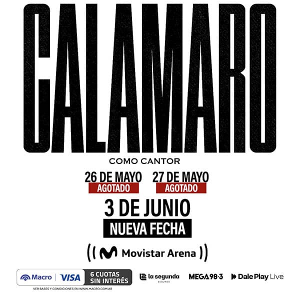 Flyer de Andrés Calamaro