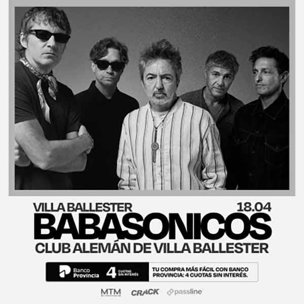 Flyer de Babasónicos
