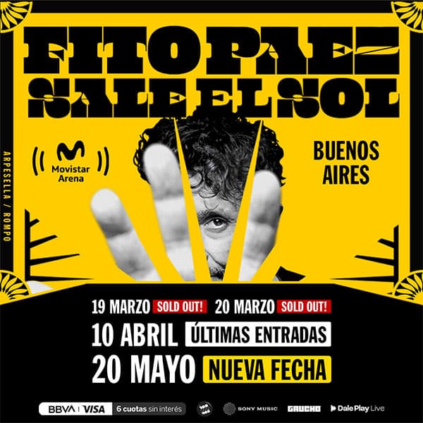 Flyer de Fito Paez