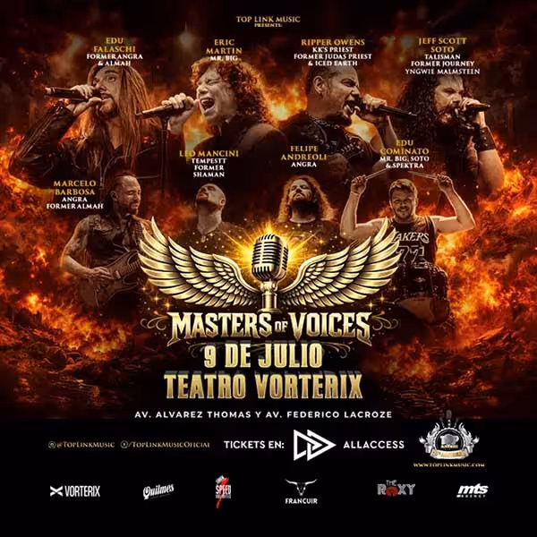 Flyer de Masters of Voices