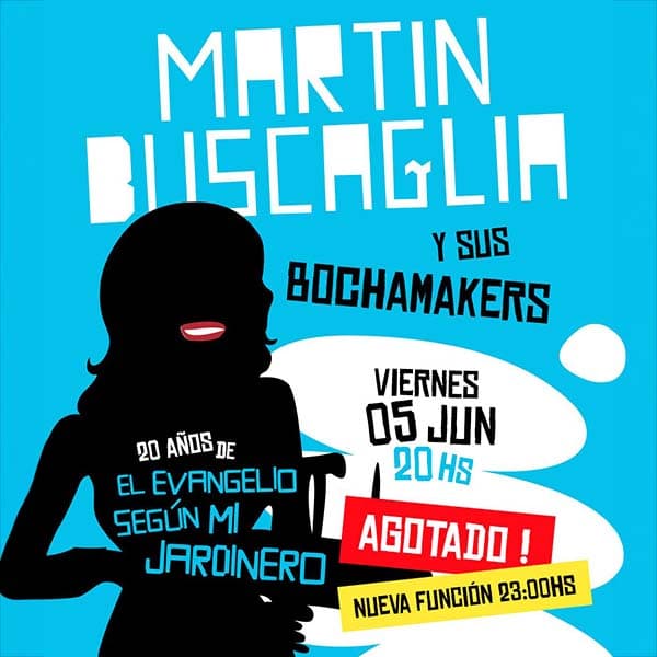 Flyer de Martín Buscaglia