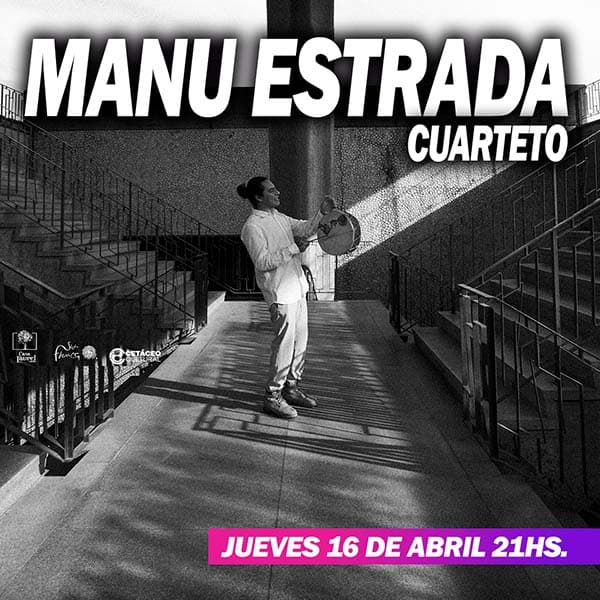 Flyer de Manu Estrada