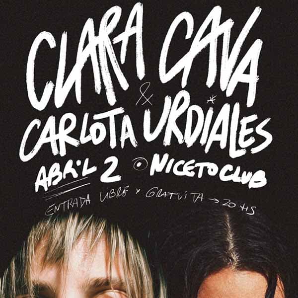 Flyer de Clara Cava, Carlota Urdiales