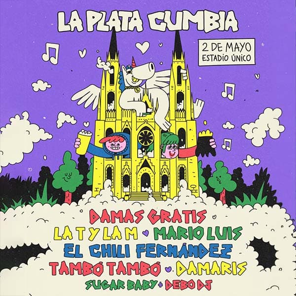 Flyer de La Plata Cumbia