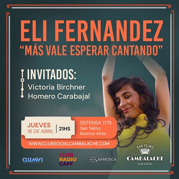 Flyer de Eli Fernández