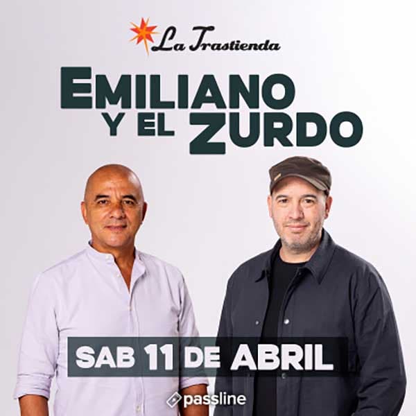 Flyer de Emiliano y El Zurdo