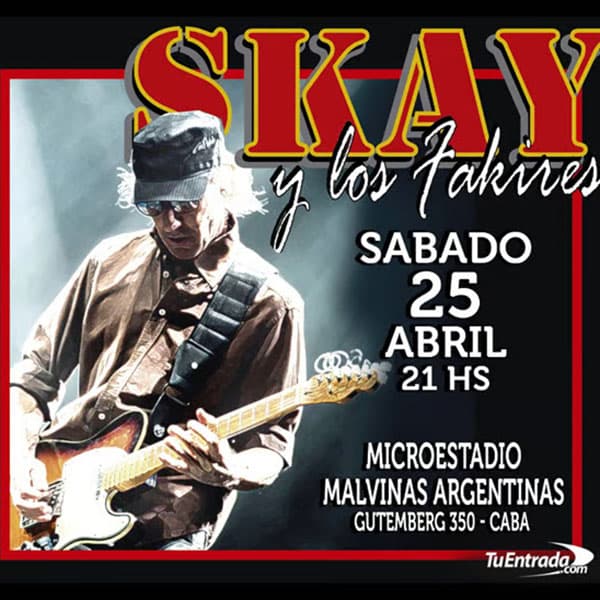 Flyer de Skay y Los Fakires