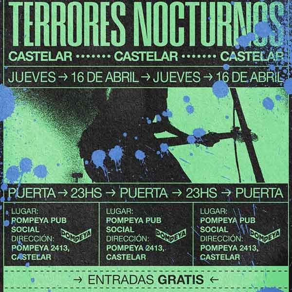 Flyer de Terrores Nocturnos